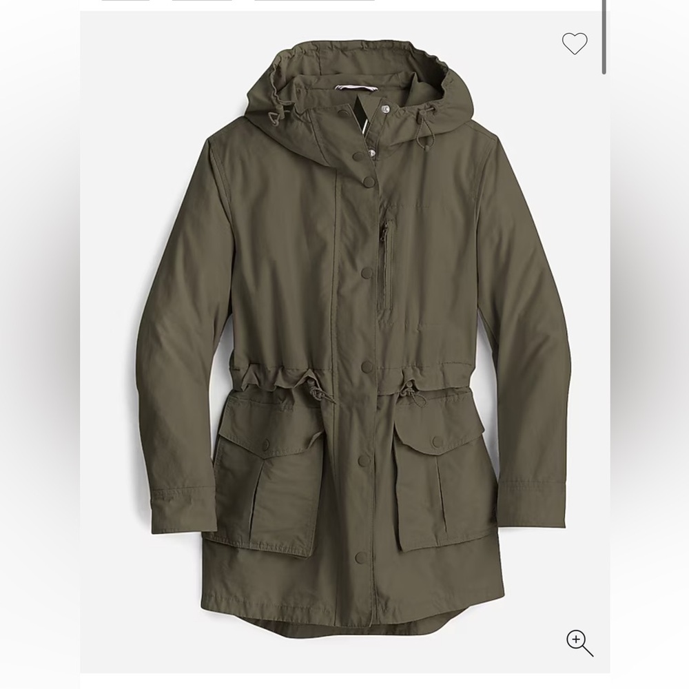 Jcrew Women’s Perfect Lightweight jacket in olive Green
